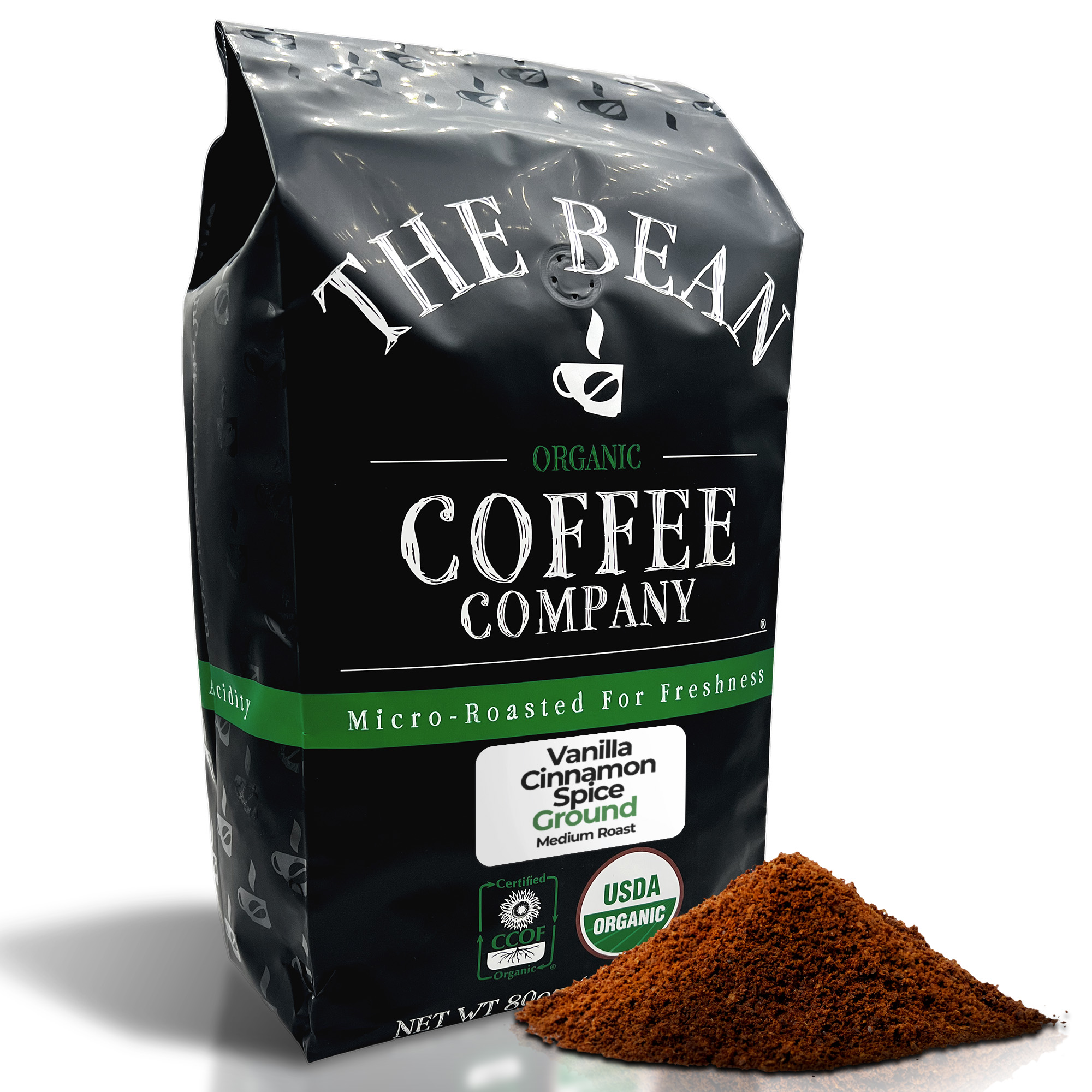 The Bean Coffee Company - Wholesale Ground Coffee - Organic Holiday Bean ~ Vanilla Cinnamon Spice Coffee9