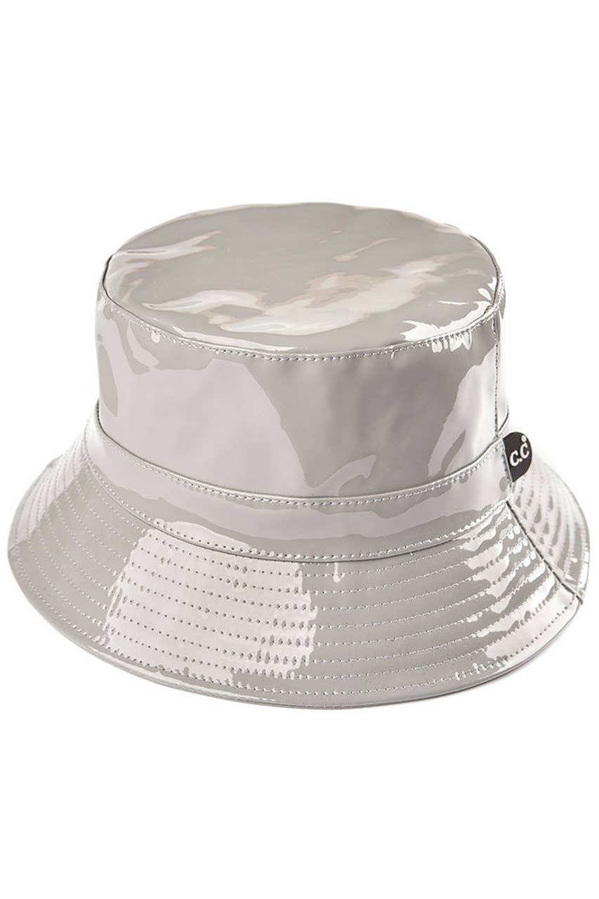 Hana - Vendita all'ingrosso Cappello da pescatore - Donna - Cappello a secchiello impermeabile lucido a tinta unita C.C1