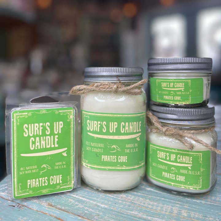 Pirates Cove Mason Jar Candle - Original Collection for wholesale by Surfs Up Candle