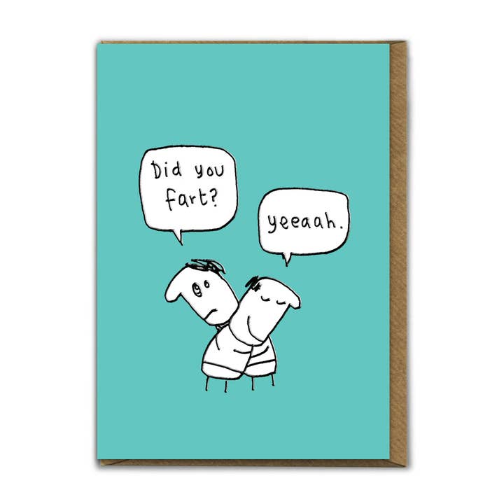 Brainbox Candy - Wholesale Verjaardagskaartje - Grappige verjaardagskaart - in reliëf gemaakte wenskaart van Did You Fart