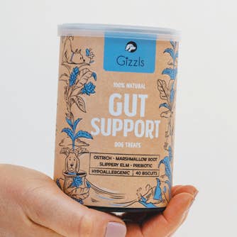 Gizzls 100% naturlige hundegodbidder til tarmstøtte for engroshandel hos Gizzls