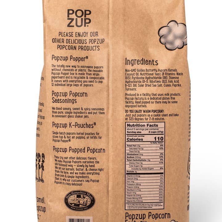 Popzup Popcorn - Wholesale Popcorn - Cheesie Herbie Popcorn Bags