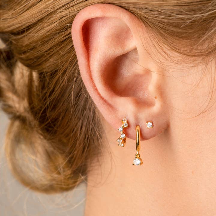 MAIVE - Wholesale Huggie Earrings - Emelie Hoops7