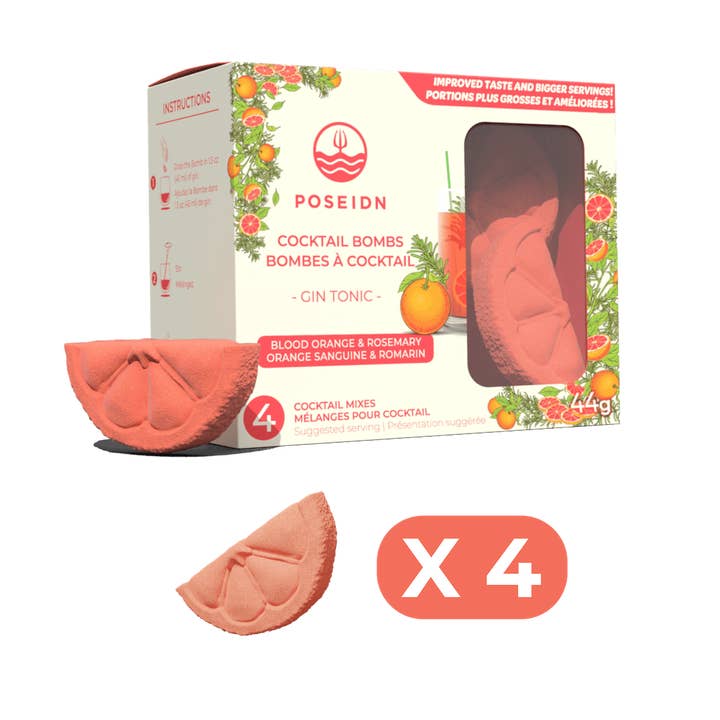 Blood Orange & Rosemary for wholesale by Poseidn - Drink Bombs