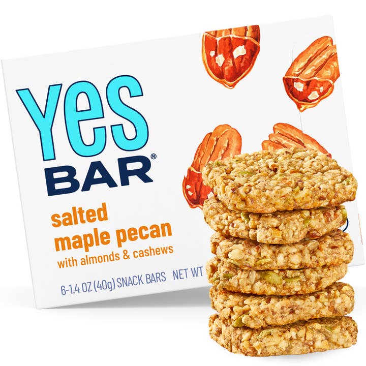 YES Bar® - Low Sugar Snack Bars – Großhandel Snack-Riegel – Gesalzene Ahorn-Pekannuss - Premium-Snackriegel aus echten Zutaten3