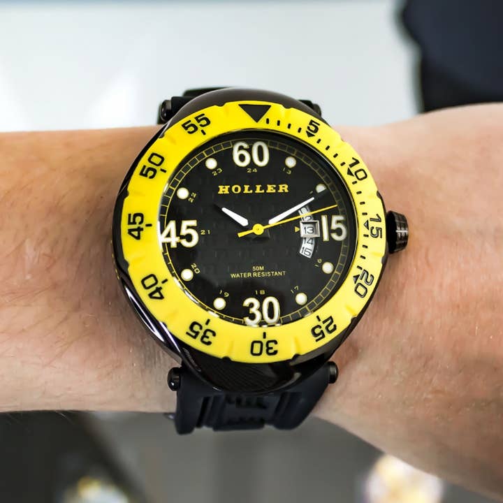 Holler - Wholesale Wrist Watch - Men's - Goldwax Sport Yellow Watch HLW2188S-72