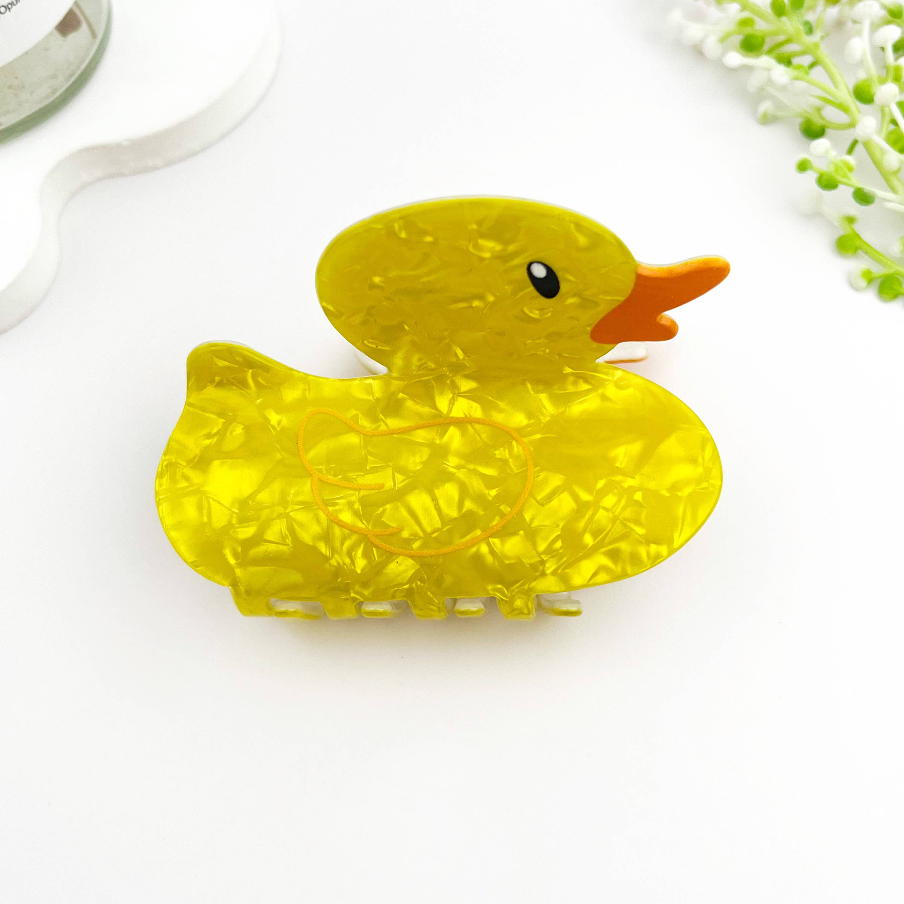 mildstyles - Wholesale Hair Clip - Women's - 🦆 Yellow Duck Hair Claw – Cute PVC Animal Clip 💛0