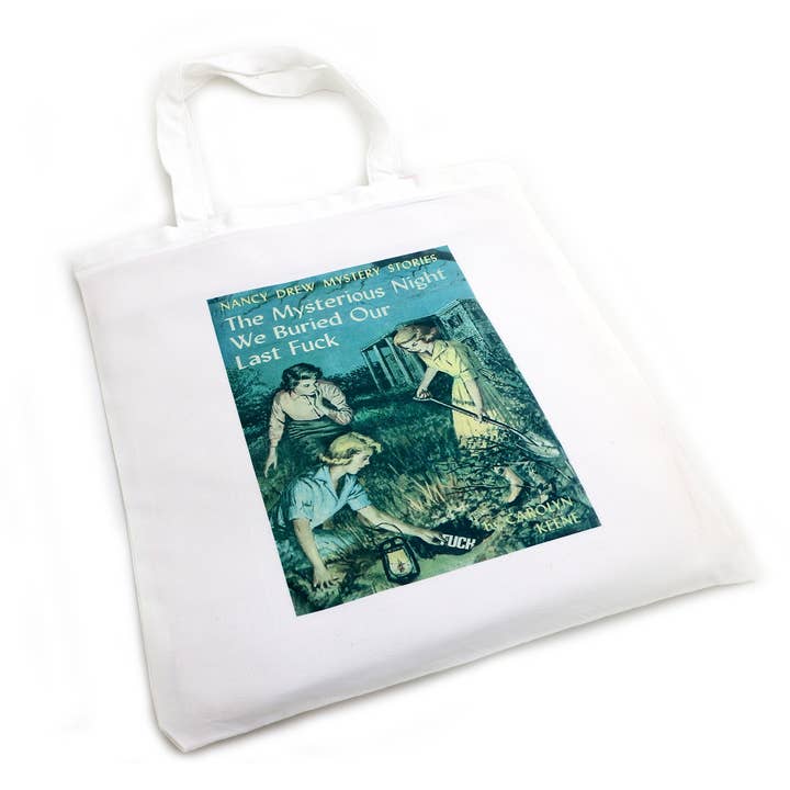 Bolso de mano Nancy Drew, parodia de un libro, lenguaje maduro para venta al por mayor de Lenny Mud