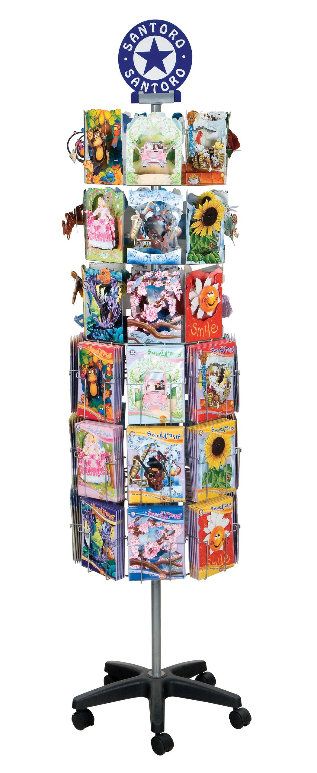 Boston International – wholesale Retailer display – Paper & novelty – Santoro - Swing Card Spinner Display0