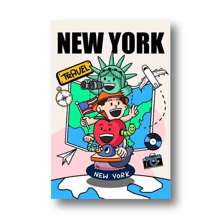 New York City 4" X 6" Postcard - New York Travel for wholesale by BigZoo Store