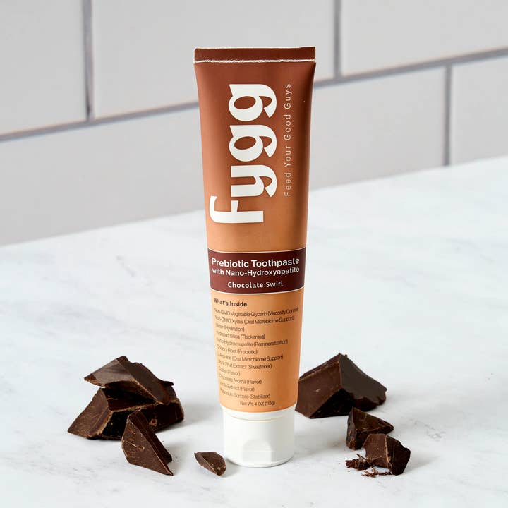 Chocolate Swirl Nano-Hydroxyapatite Kids Toothpaste for wholesale by Fygg