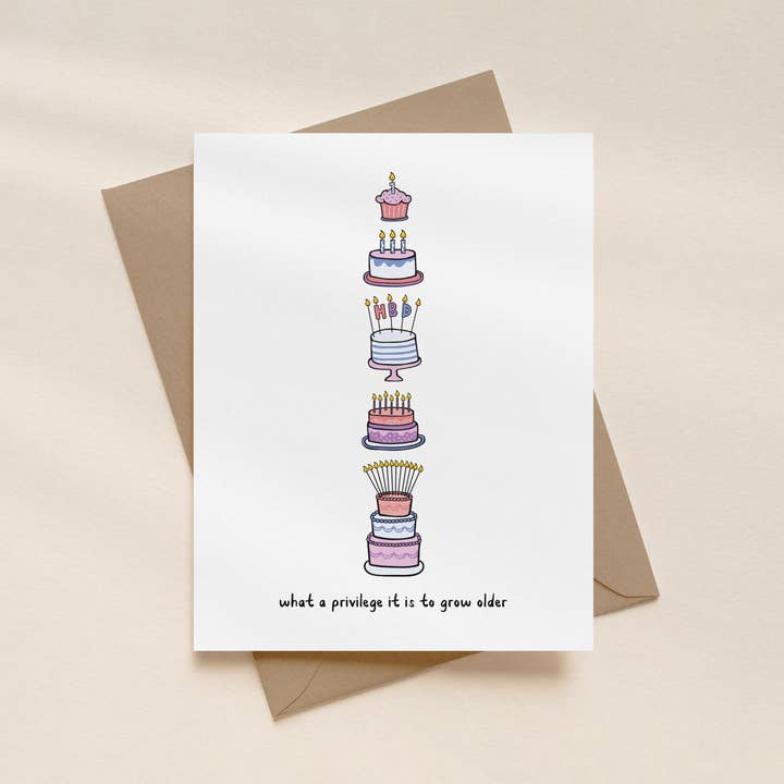 Kwohtations - Vendita all'ingrosso Biglietti di auguri - Biglietto di Compleanno Privilegio di Invecchiare1