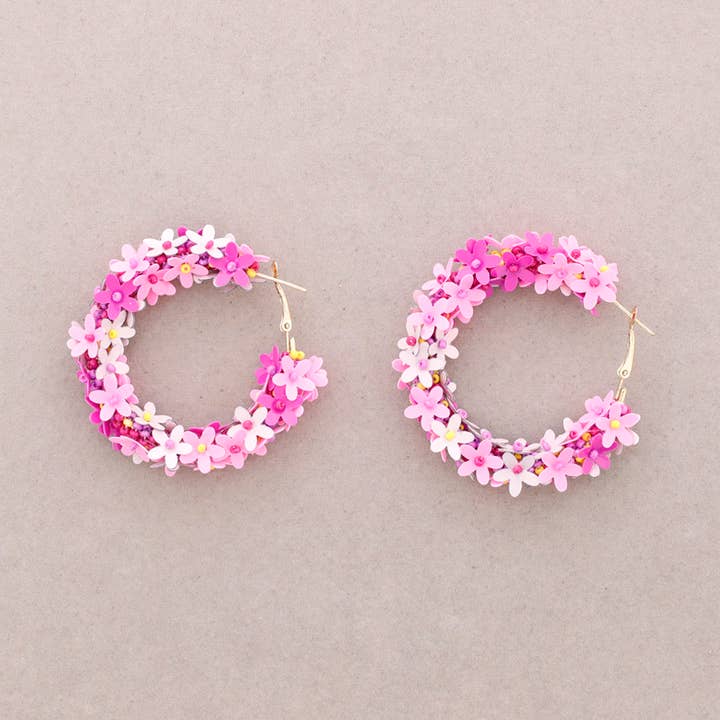 Sonata - Vendita all'ingrosso Orecchini a cerchio - Orecchini a cerchio con paillettes4