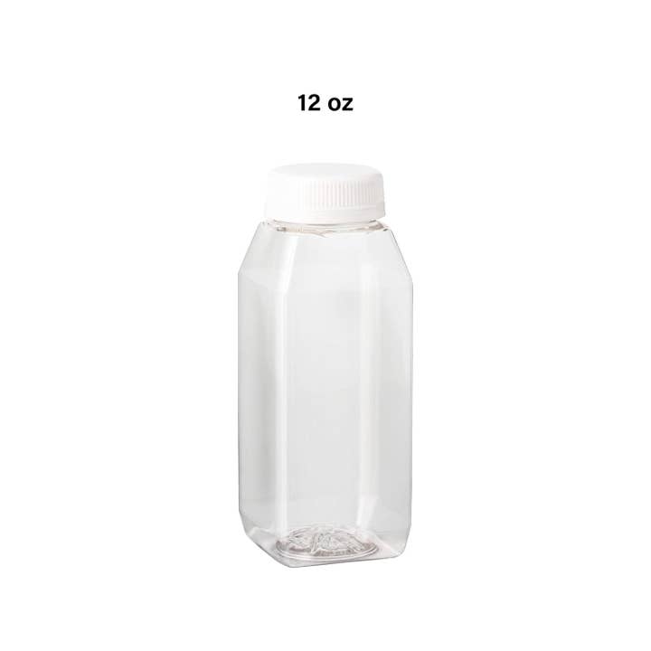 MT Products - Wholesale Milk/Juice Bottle - MT Products 12 oz Clear Plastic Juice Bottle5