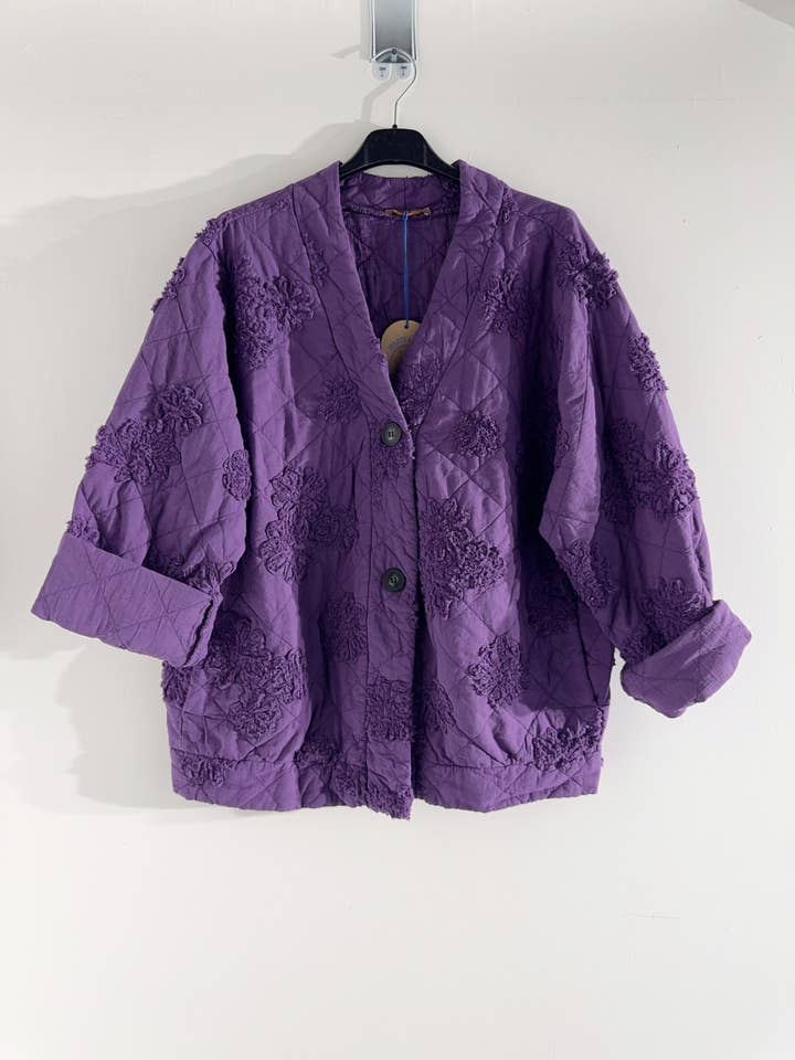 Happy look - Wholesale Jacket - Women's - Women's quilted cotton jacket – 3D embroidery, embossed11