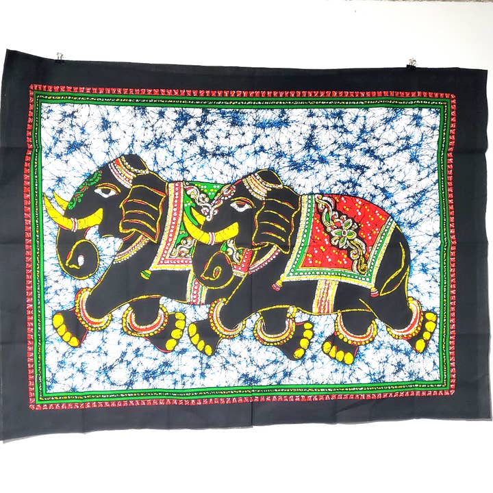 Mini Indian Elephants Tapestry for wholesale by Freebird Revolution