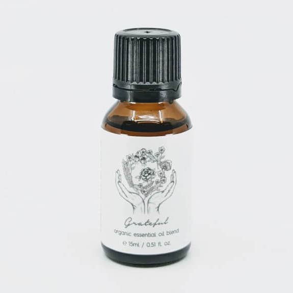 ‘GRATEFUL’ PURE & ORGANIC ESSENTIAL OIL BLEND 15ml for wholesale by Lemon Canary