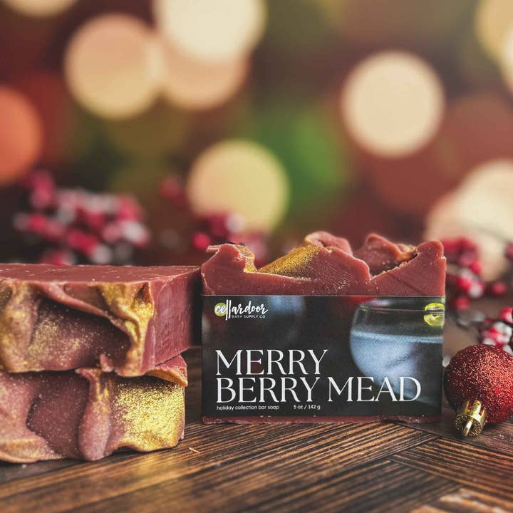 Merry Berry Mead Bar Soap for wholesale by Cellar Door Bath Supply Co.
