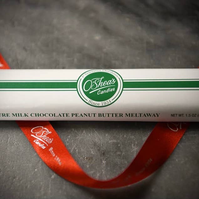 O'Shea's Candies Sweet Shop - Wholesale Chocolate Bar - Chocolate Bar “Peanut Butter Meltaway” w/ Foil Wrapper
