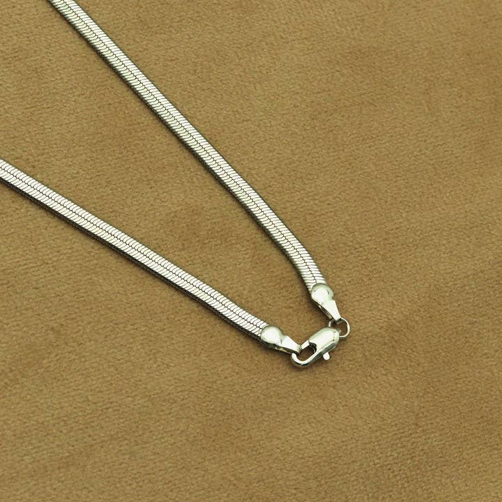 BestBeads&Beyond - Wholesale Link & Chain Necklace - Elegant Herringbone Link & Chain Necklace5