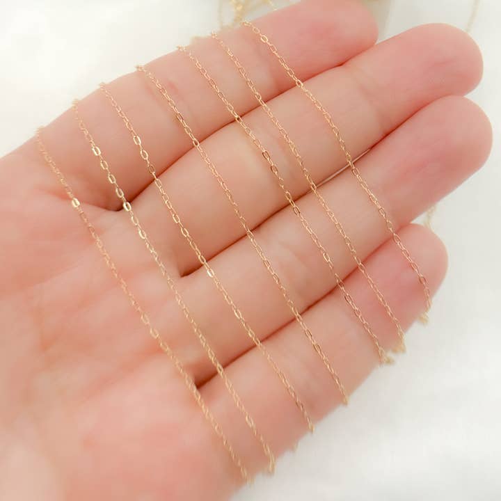 Tresor Jewelry Inc. - Wholesale Link & Chain Necklace - 1025DRF. 14K Gold Filled Cable Chain