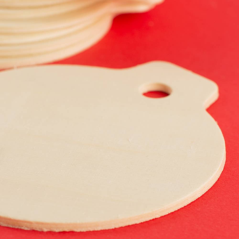 Factory Direct Craft - Wholesale Cutouts - 4" Unfinished Wood Ornament Cutout4