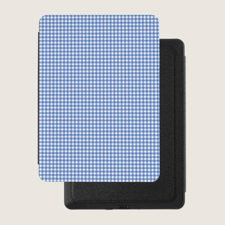 Étui Kindle à carreaux bleus pour la vente par MagicMerchEmporium