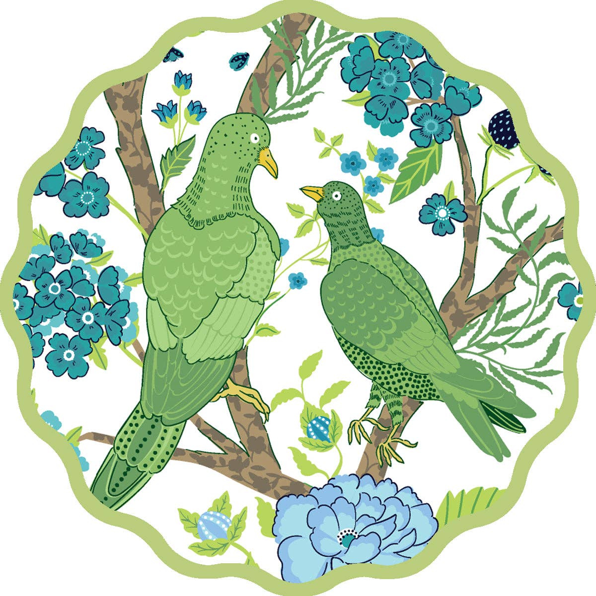 Holly Stuart Home – Engroshandel Bordskånere – COASTERS SÆT MED 4 ~ PARAKIT0