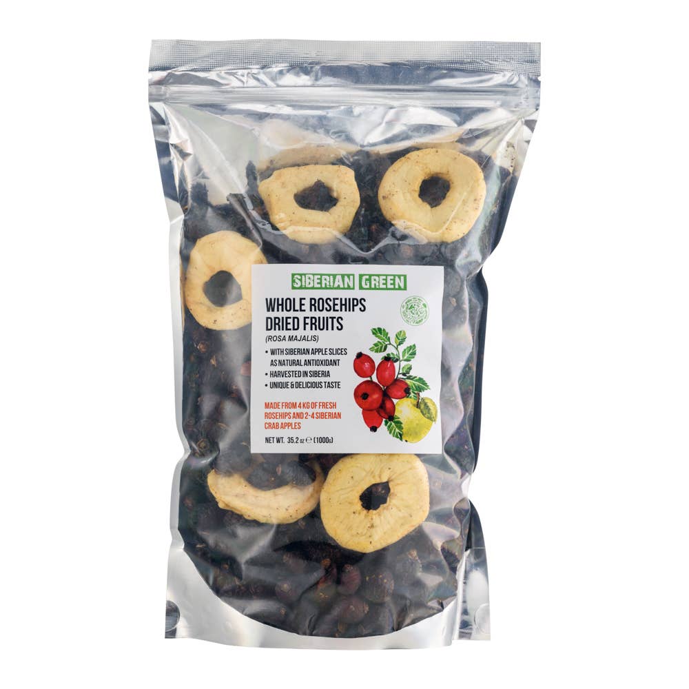 SiberianGreen - Venta al por mayor Tés a granel - Escaramujos Secos Premium con Rodajas de Manzana 1000g Superalimento7