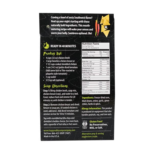 Happy Valley Soup Company - Wholesale Soup - Fiesta Tortilla Soup1