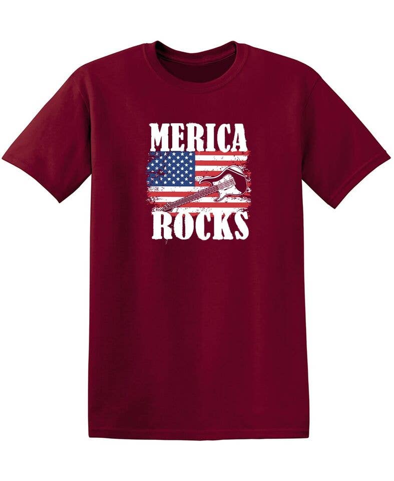 Feelin Good Tees - Wholesale Screen Printed T-Shirt - Unisex - Merica Rocks.6