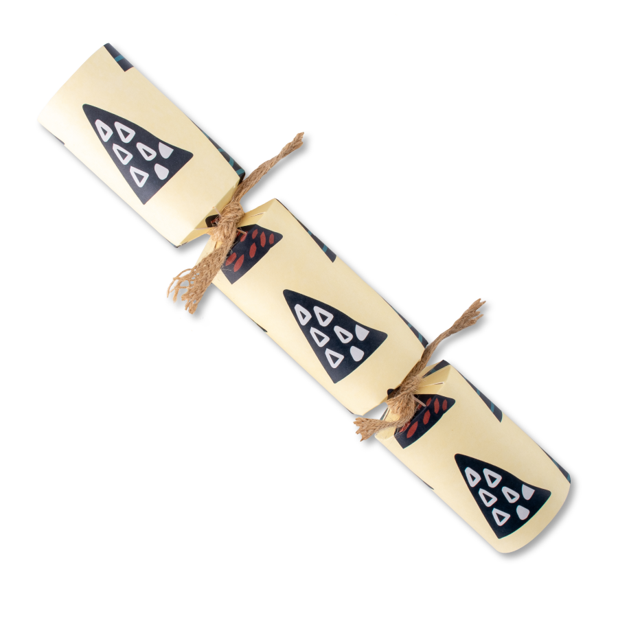 Crackers for Bonbons - Wholesale Kerstdecoratie - Duurzame kerstkrakers met kubistische bomen, set van 8 | Bonbon Crackers1