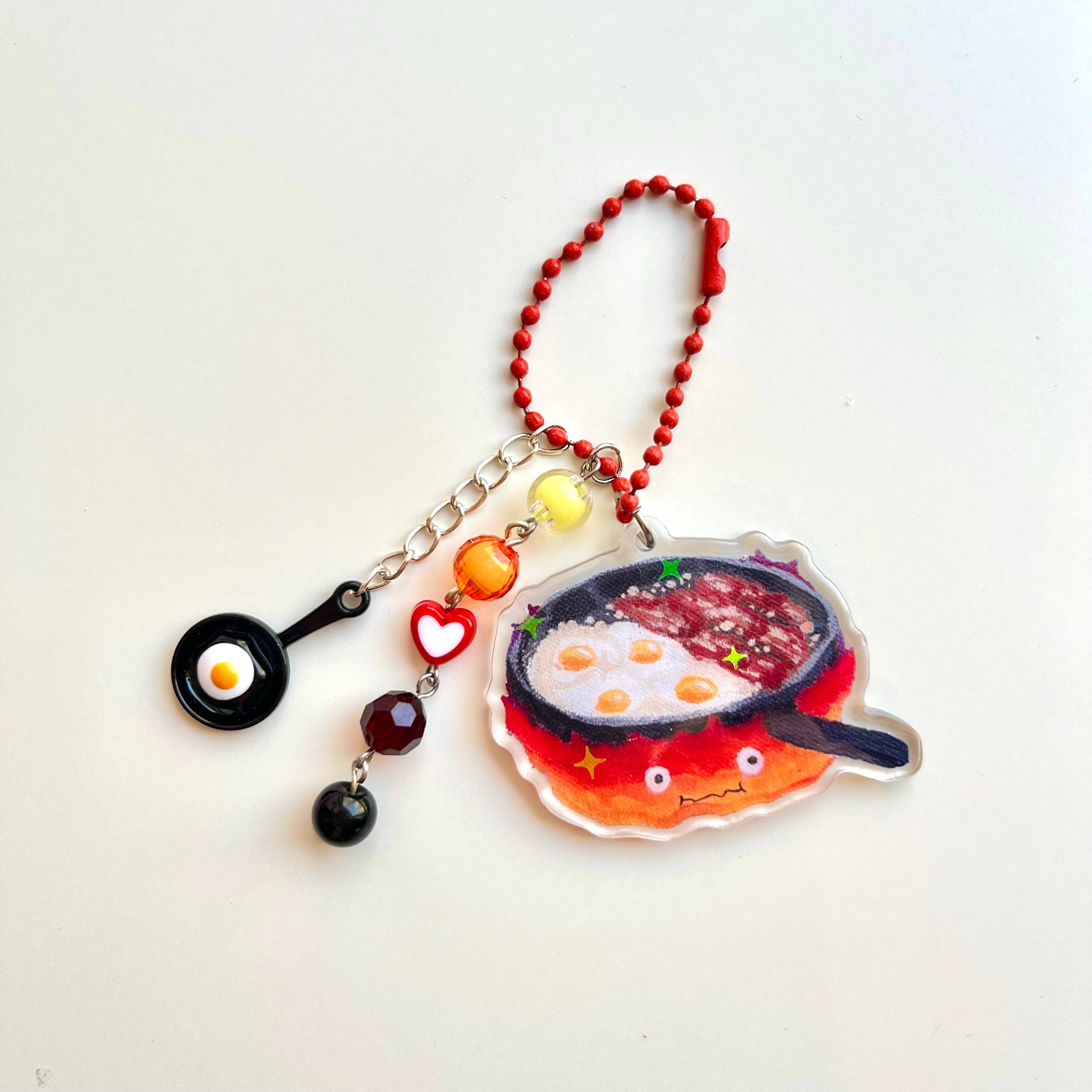 Ichigo Mart - Wholesale Keychain – Unisex - Calcifer Acrylic Keychain Howl's Moving Castle Studio Ghibli