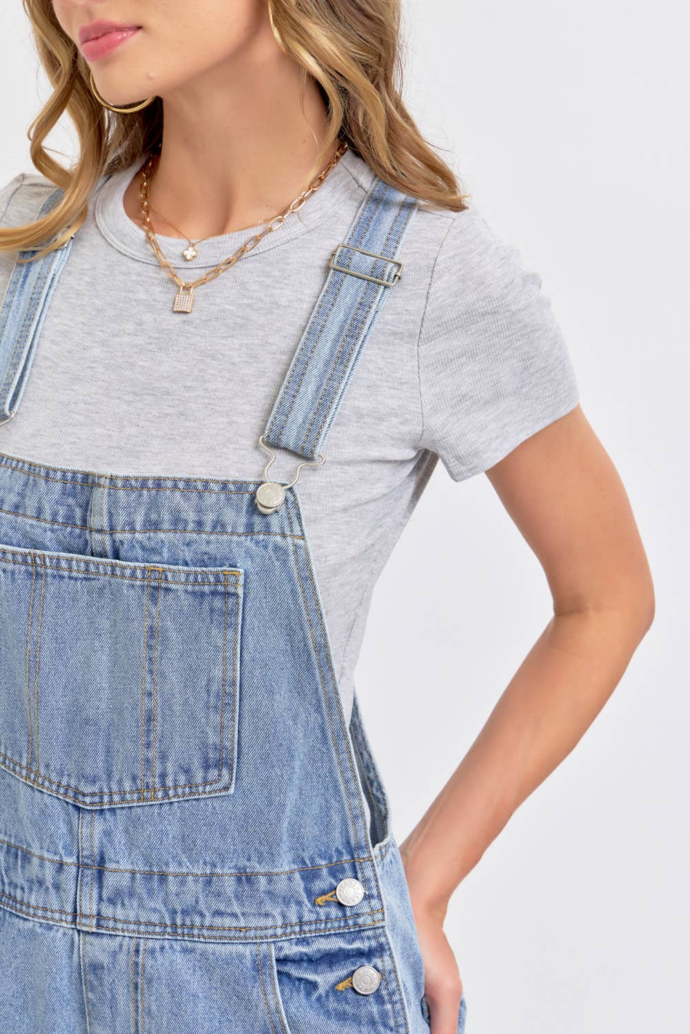 Sweet Lovely by Jen - Vente Salopette – femme - Salopette en denim intemporelle et essentielle25