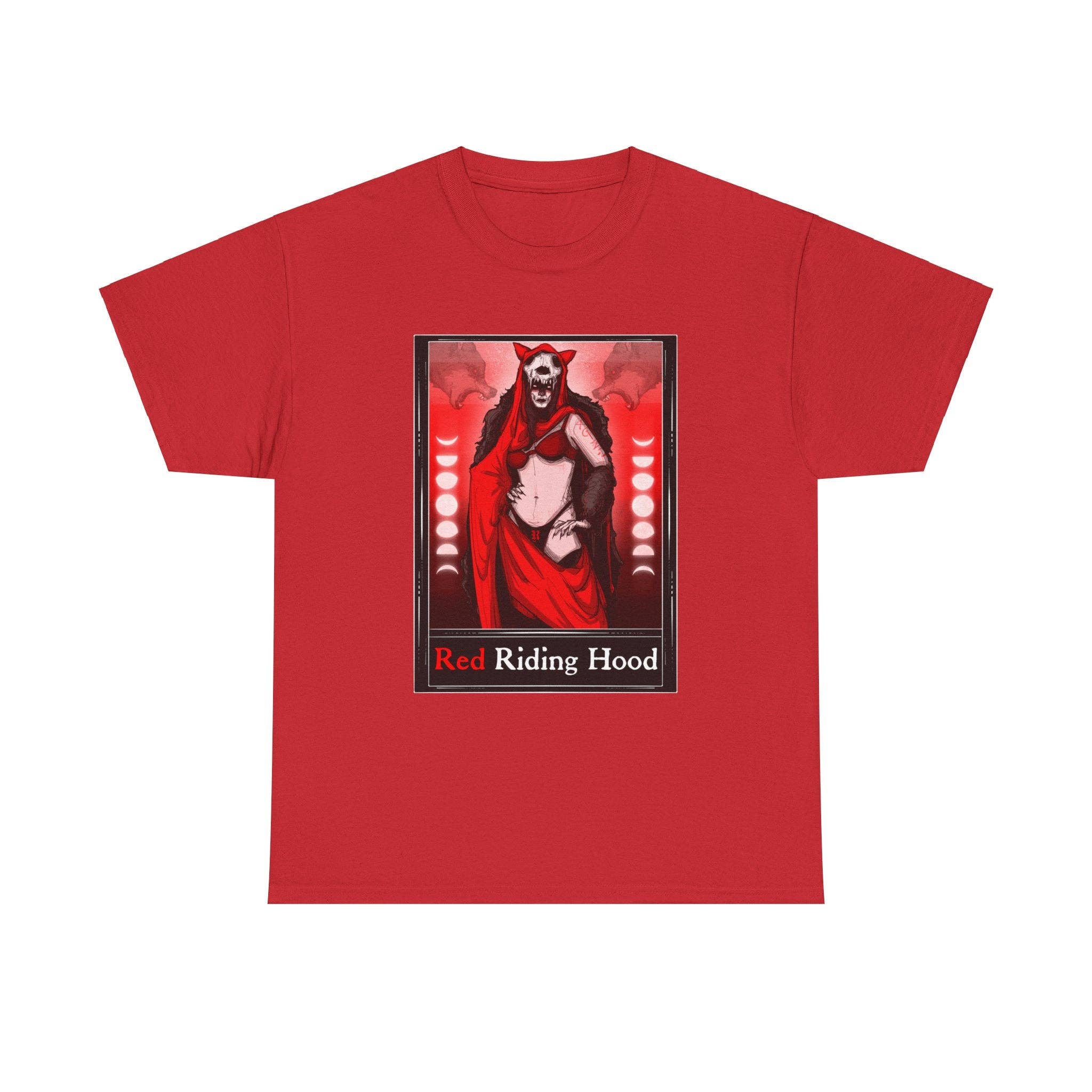LVB Art - Wholesale T-Shirt (Graphic) - Unisex - Red Riding Hood Tarot  (Front & Back Print) Unisex Heavy Cotton Tee15