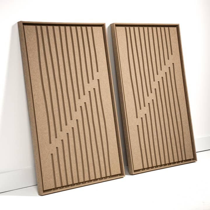 FeltArt Linoa Beige sable pâle Taille L 70 x 110 cm Lot de 2 pour la vente par FeltArt