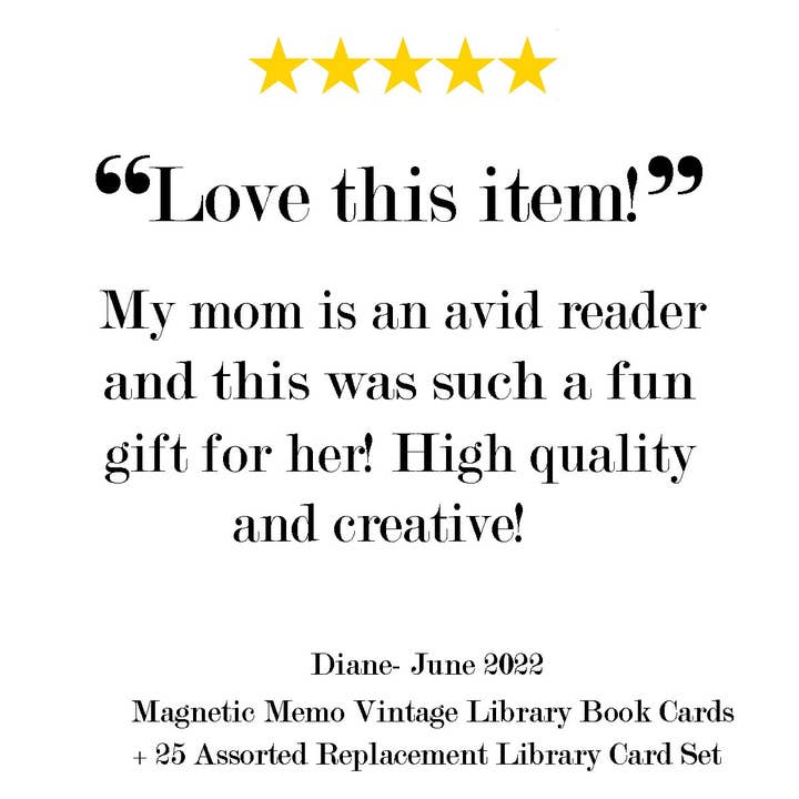 Fly Paper Products - Wholesale Stationery/Notecard Set - Magnetic Memo Vintage Library Book Cards 4