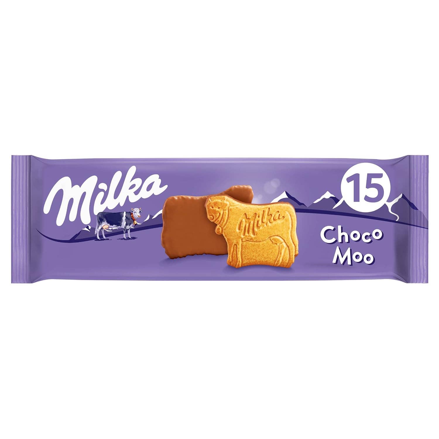 Snacky Candy – Cookie por atacado – Milka Cookie Choco Cow 120 gramas 20 unidades0