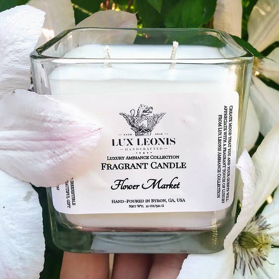 Flower Market Artisan Candle for wholesale by Lux Leonis