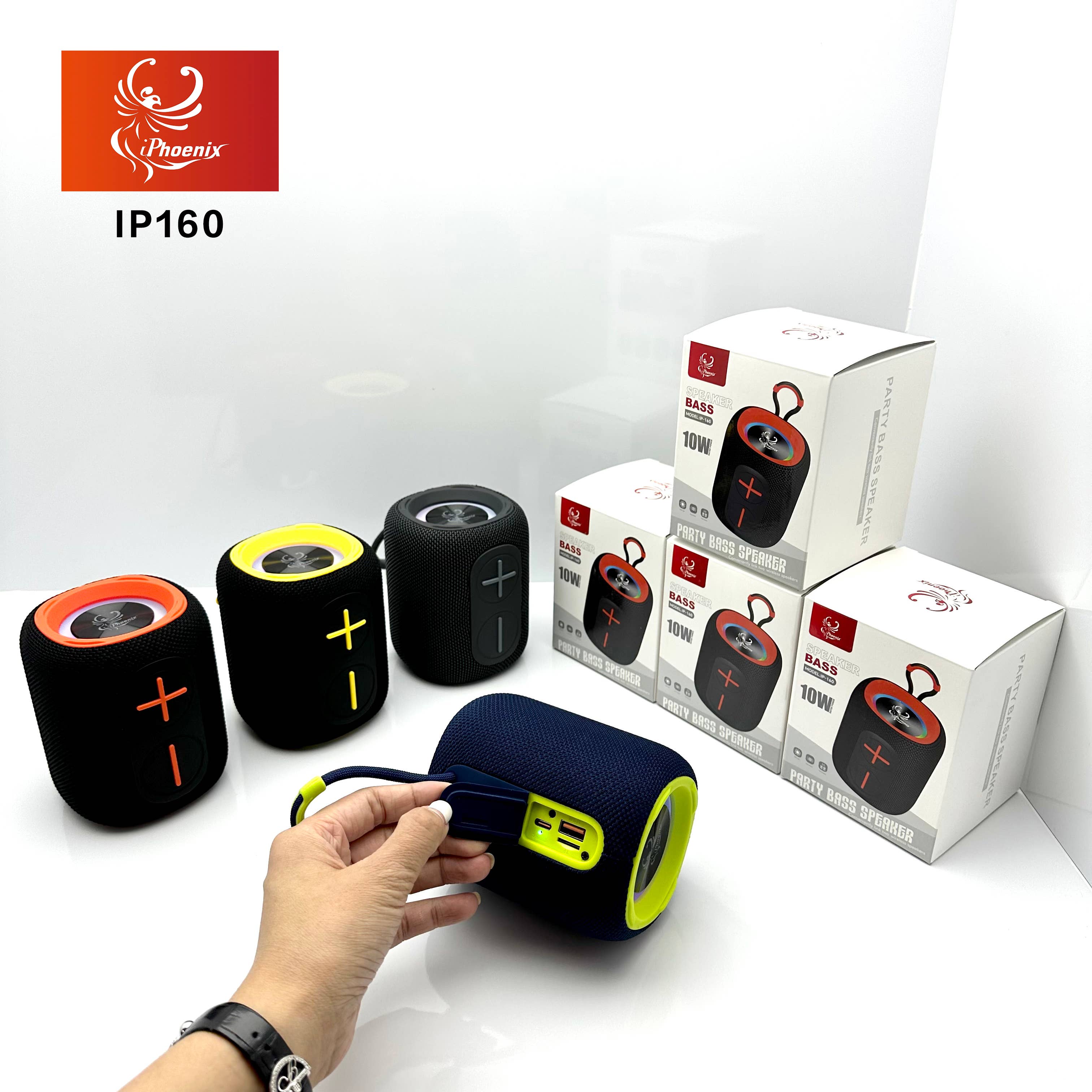iPhoenix Technology Corporation - Wholesale Speakers - IP-160 Mini Portable 12 Hr Playtime 10W 1800mAh Speaker7