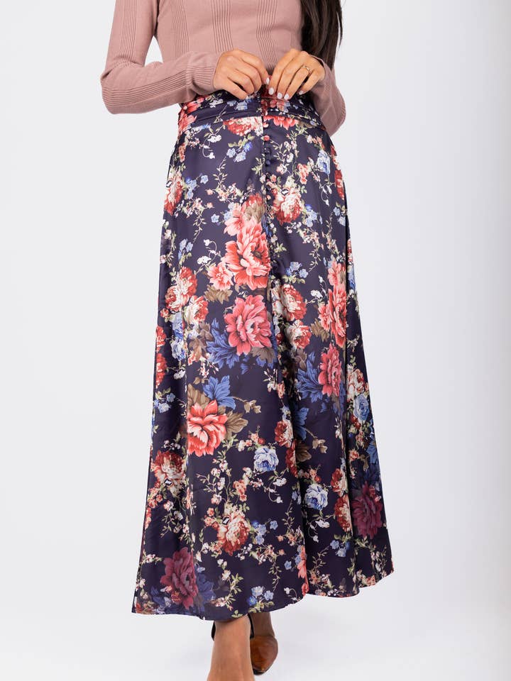 Josephine Skirt (Purple Ground) for wholesale by Yakira Bella