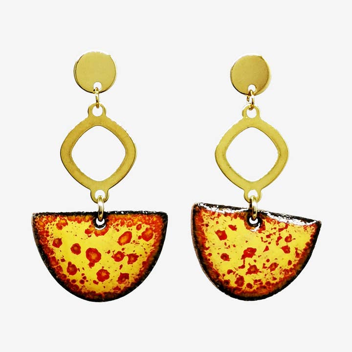 Boucles d'oreilles Clara - Collection Vénus pour la vente par Les Emaux Mline