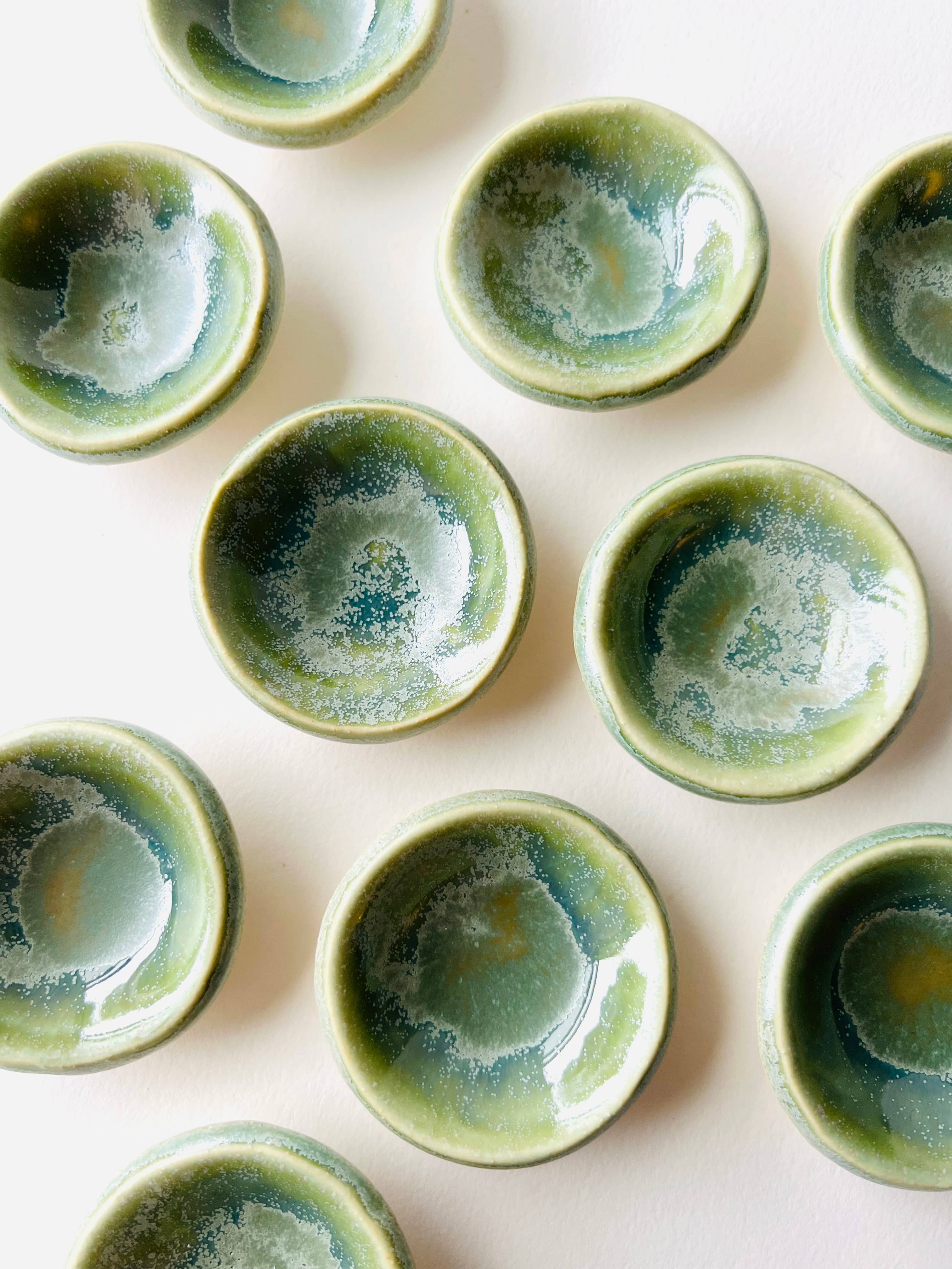 MoonMoon Ceramics – wholesale Jewellery dish – Green Tea Tiny Ring Dish12