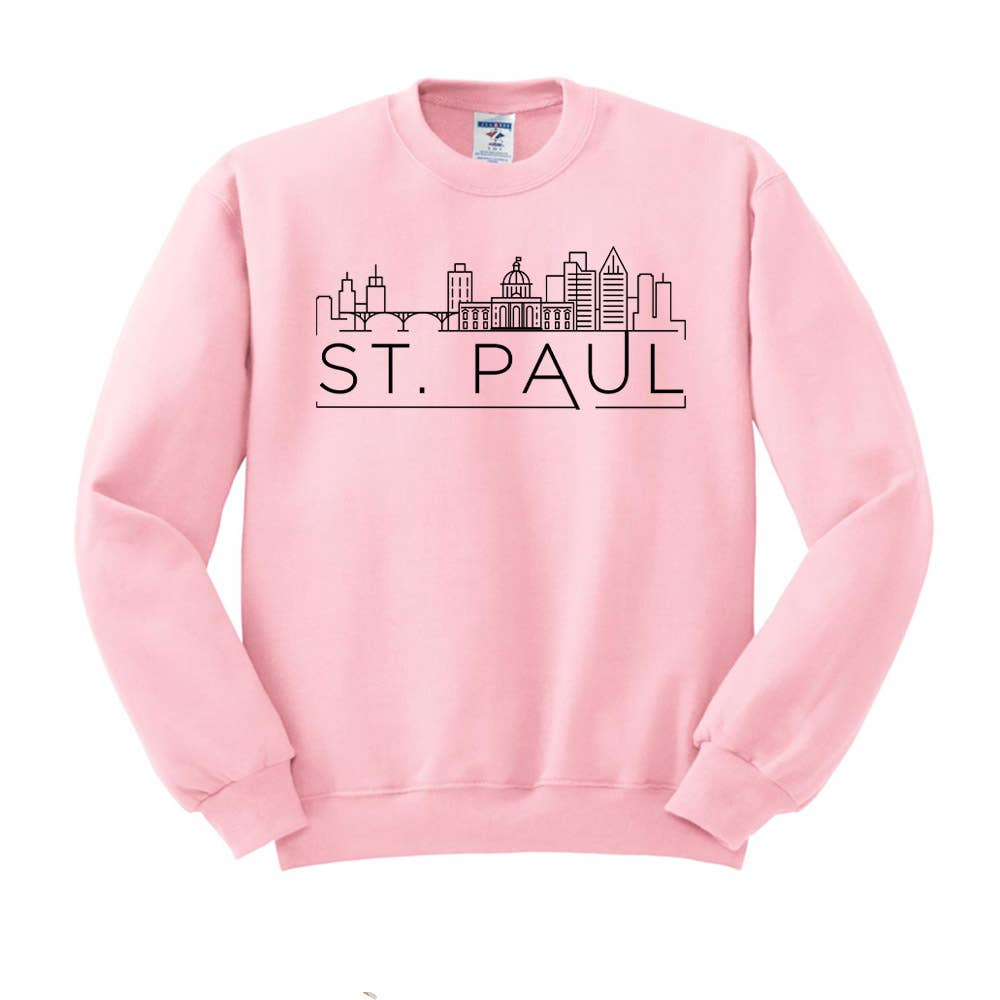 Lucky Luna Apparel - Wholesale Graphic Sweatshirt - Women's - Skyline St. Paul Crewneck Sweatshirt2
