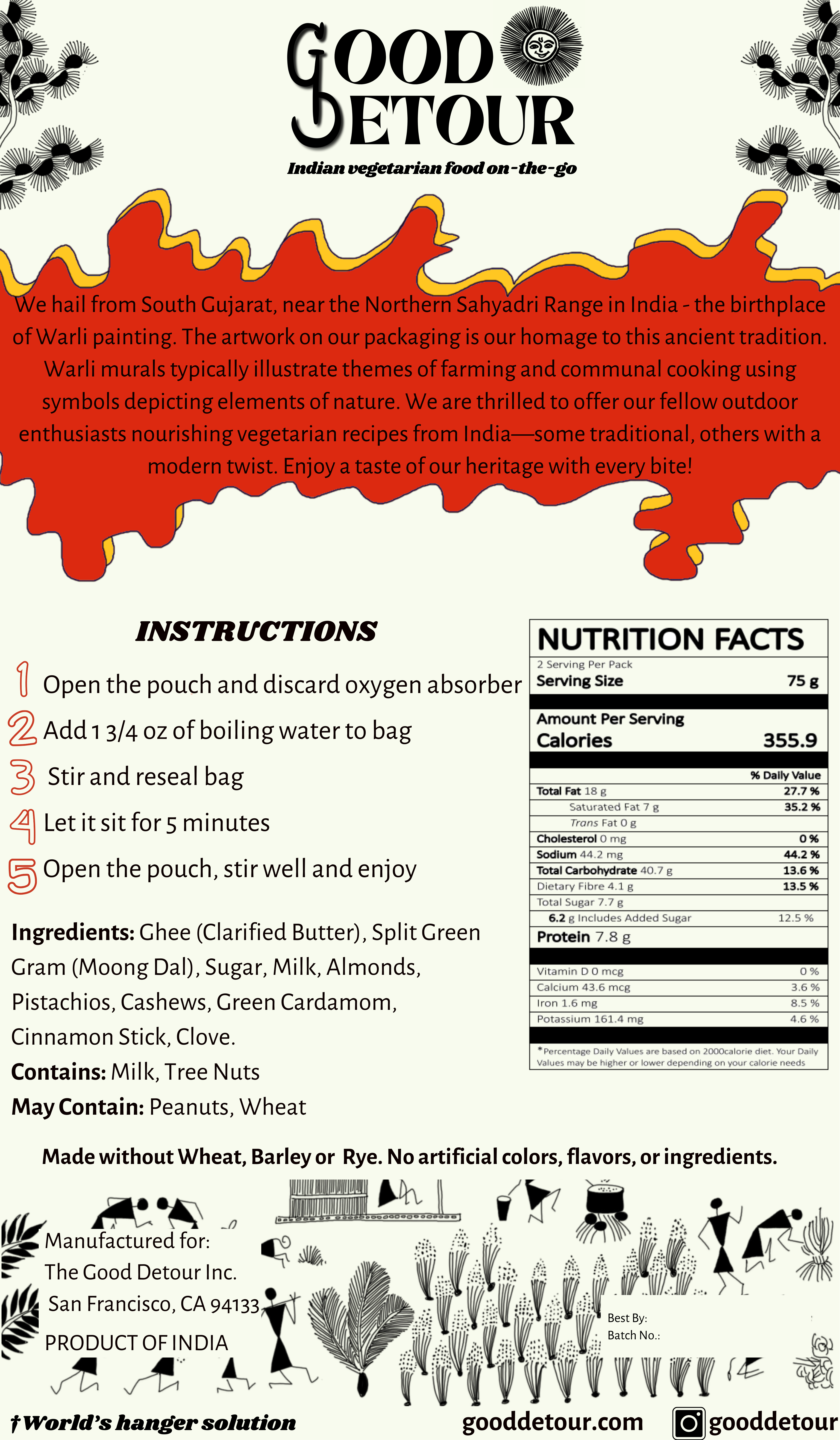 Good Detour - Wholesale DIY Food Kit - Moongdal Halwa1