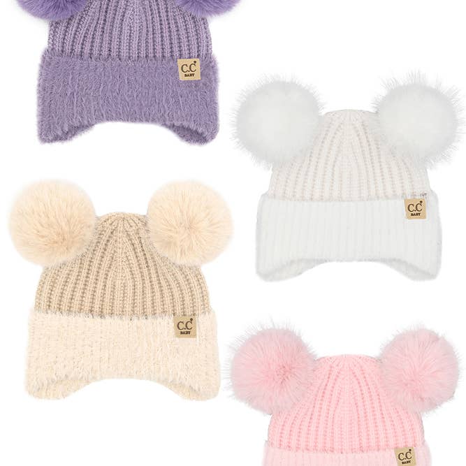 Hana – wholesale Mössa - Barn – C.C Baby Pur öronklaff Pompommössa