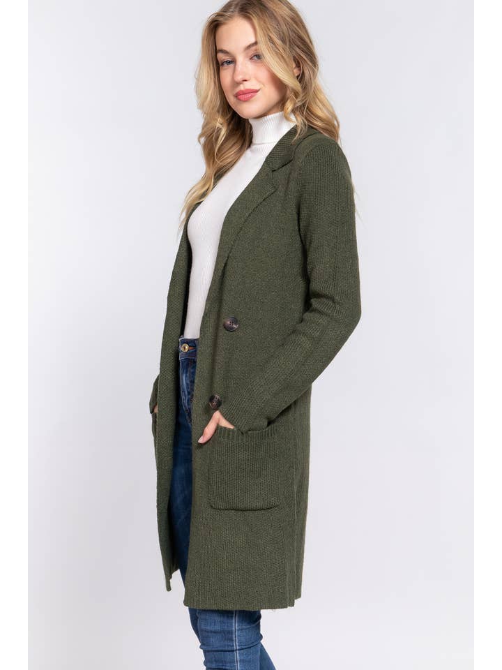 Vanilla Monkey - Vente Veste – femme - Veste à col cranté avec boutons et poches sur le devant2