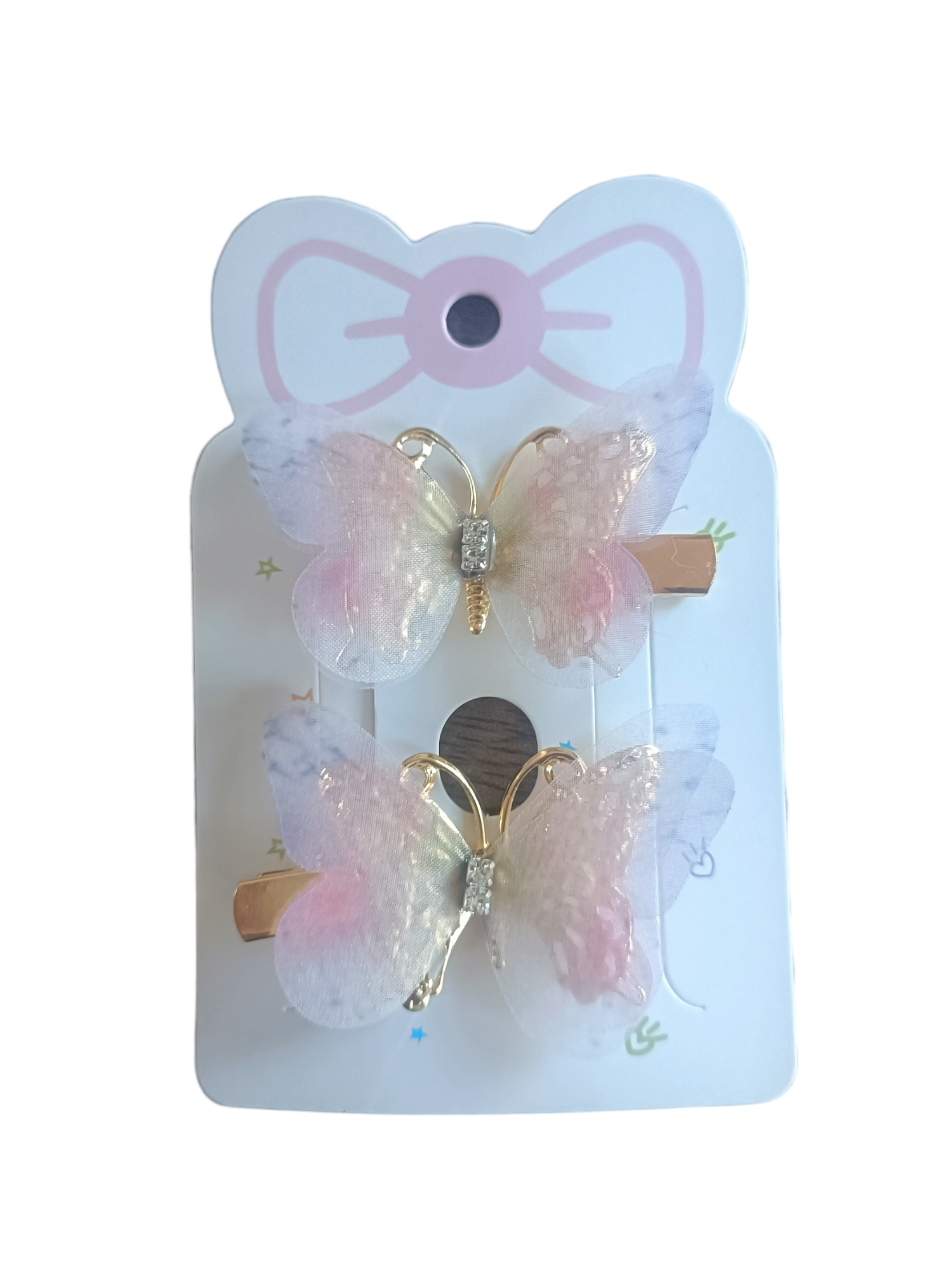 Kids4trendy – wholesale Hårklämma - Barn – Set med fjärilsglitter hårspännen6