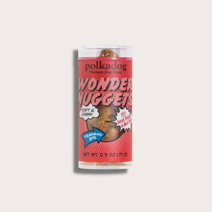 Pet Palette Distribution - Wholesale Pet Treats - Dog - Polkadog Wonder Nuggets Sweet Potato & Beef Liver Dog Treats