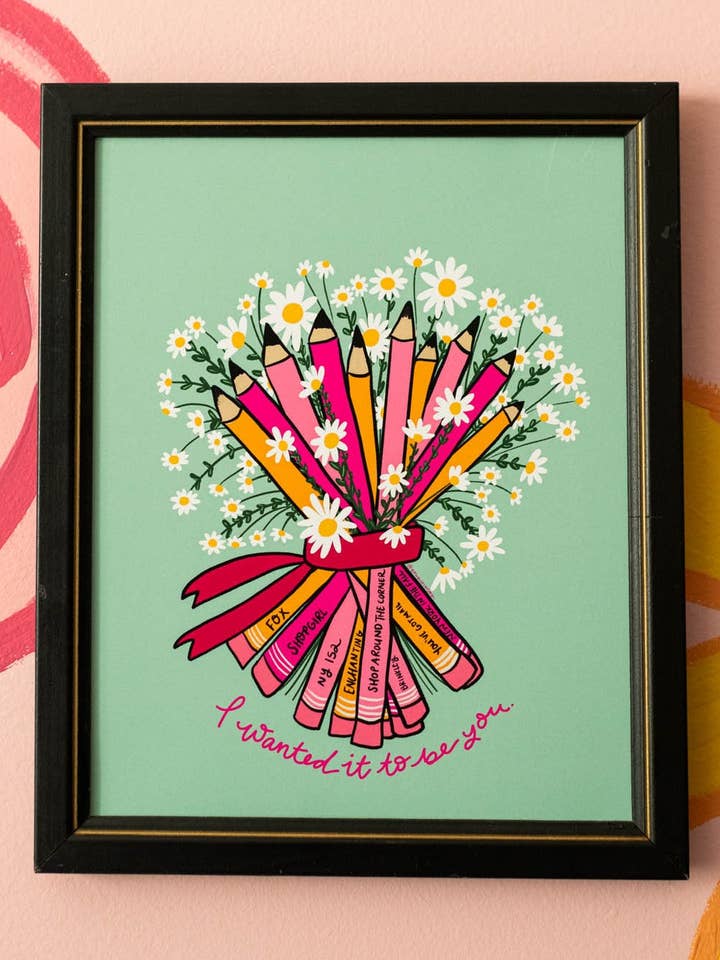 You've Got Mail - Bouquet of Pencils 8x10" Art Print for wholesale by Bouquet of Joy